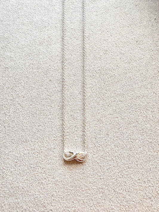 Infinity Symbol Polished Sterling Silver Necklace