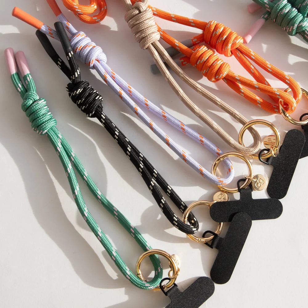 Black Cord Long Phone Strap