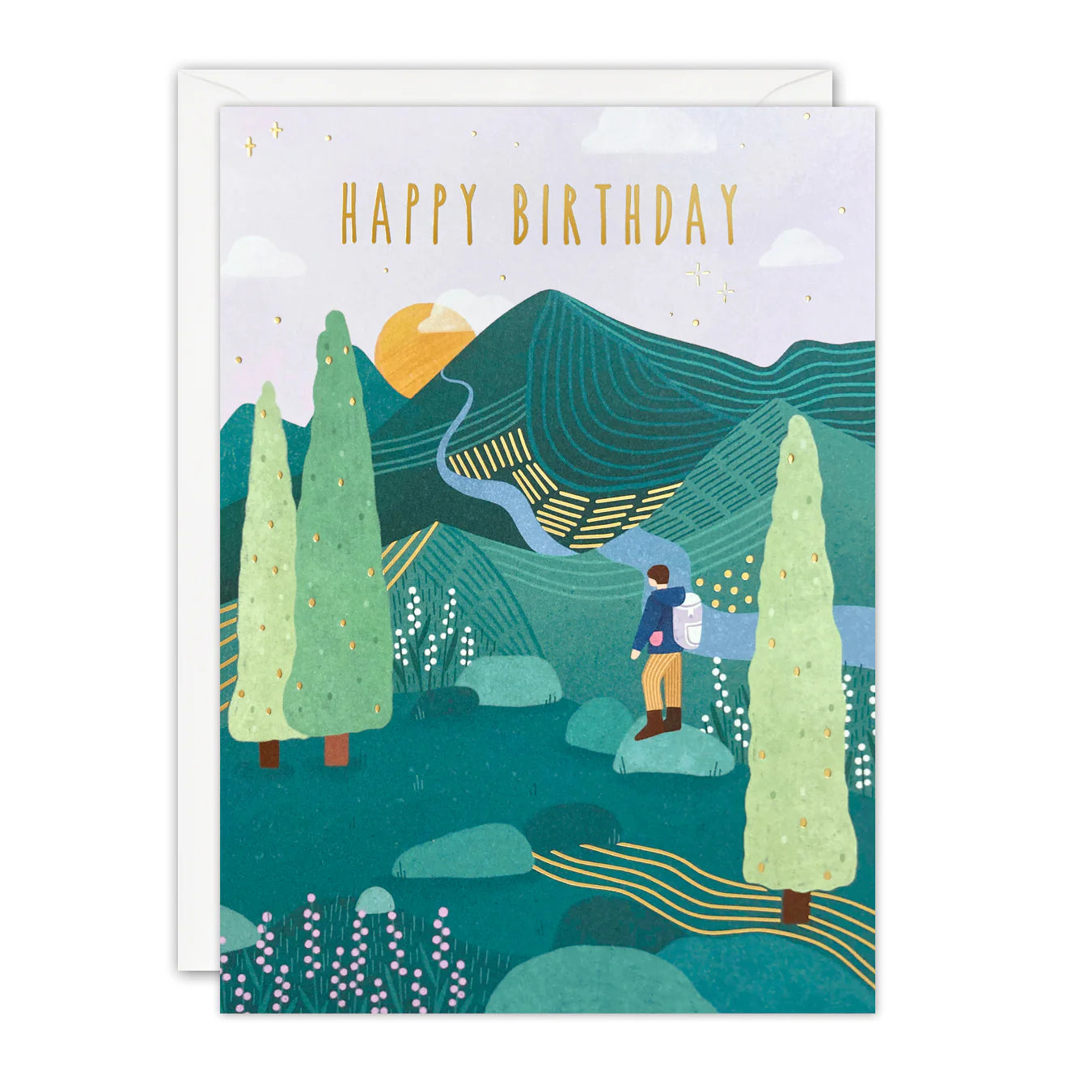 Mountain Walk Birthday Card