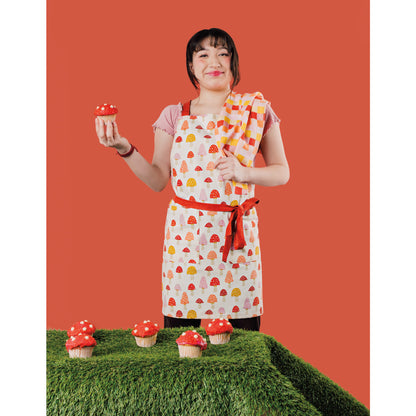 Toadstool Apron + Dishtowel Set