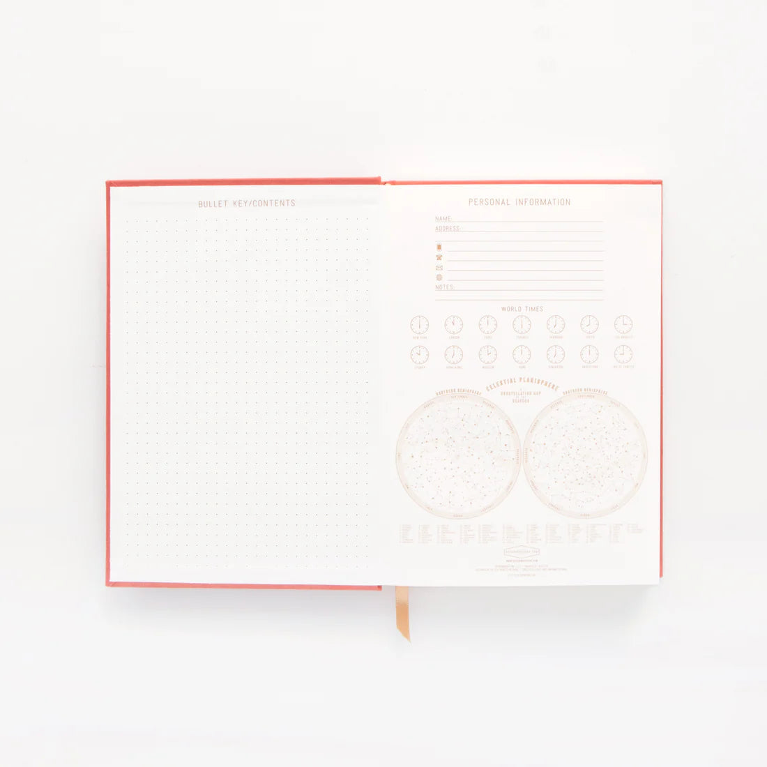 Bookcloth Cover Bright Terracotta Radiant Rays