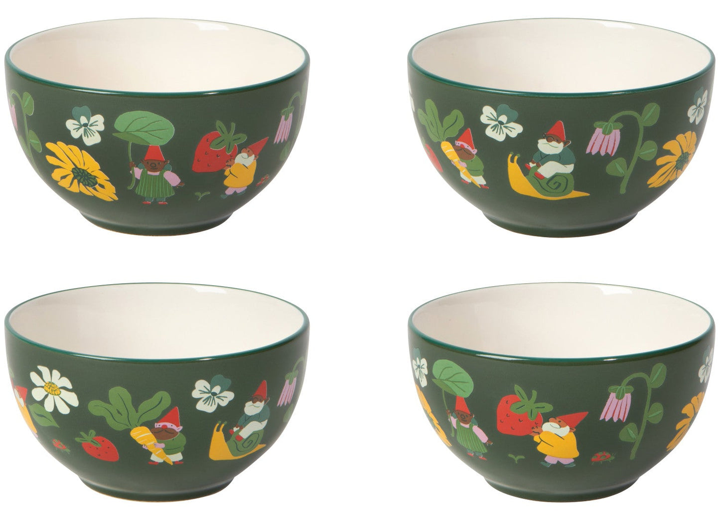 Gnome Grown Bowls Set of 4