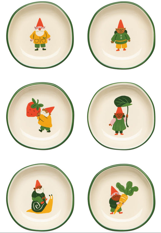 Gnome Grown Pinch Bowls Set of 6