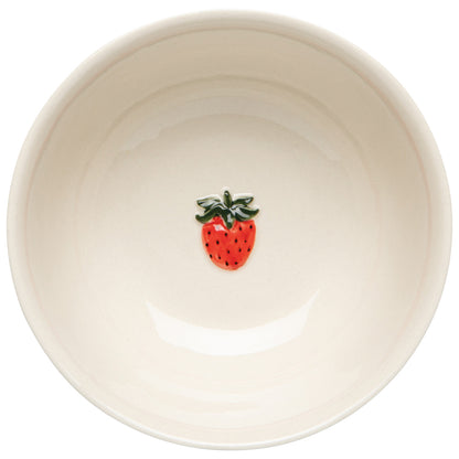 4.75 inch Strawberry Embossed Bowl