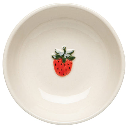 3 inch Strawberry Embossed Pinch Bowl