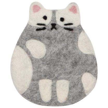 Cat Club Felt Coasters Set of 4