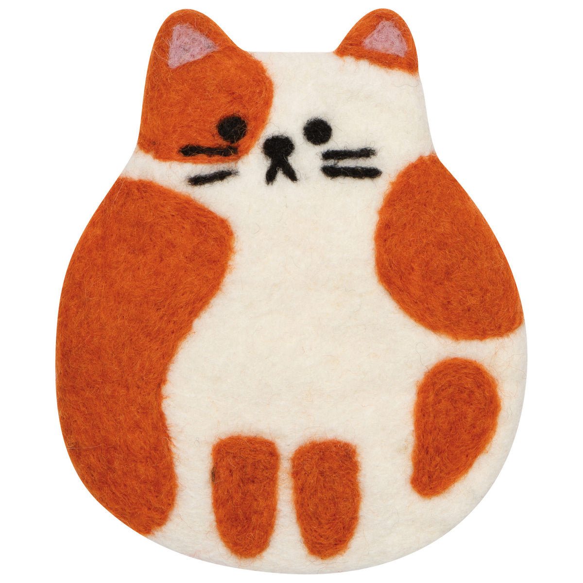 Cat Club Felt Coasters Set of 4