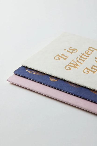 Flex Notebooks With Saddle Stitch Spine Set Of 3