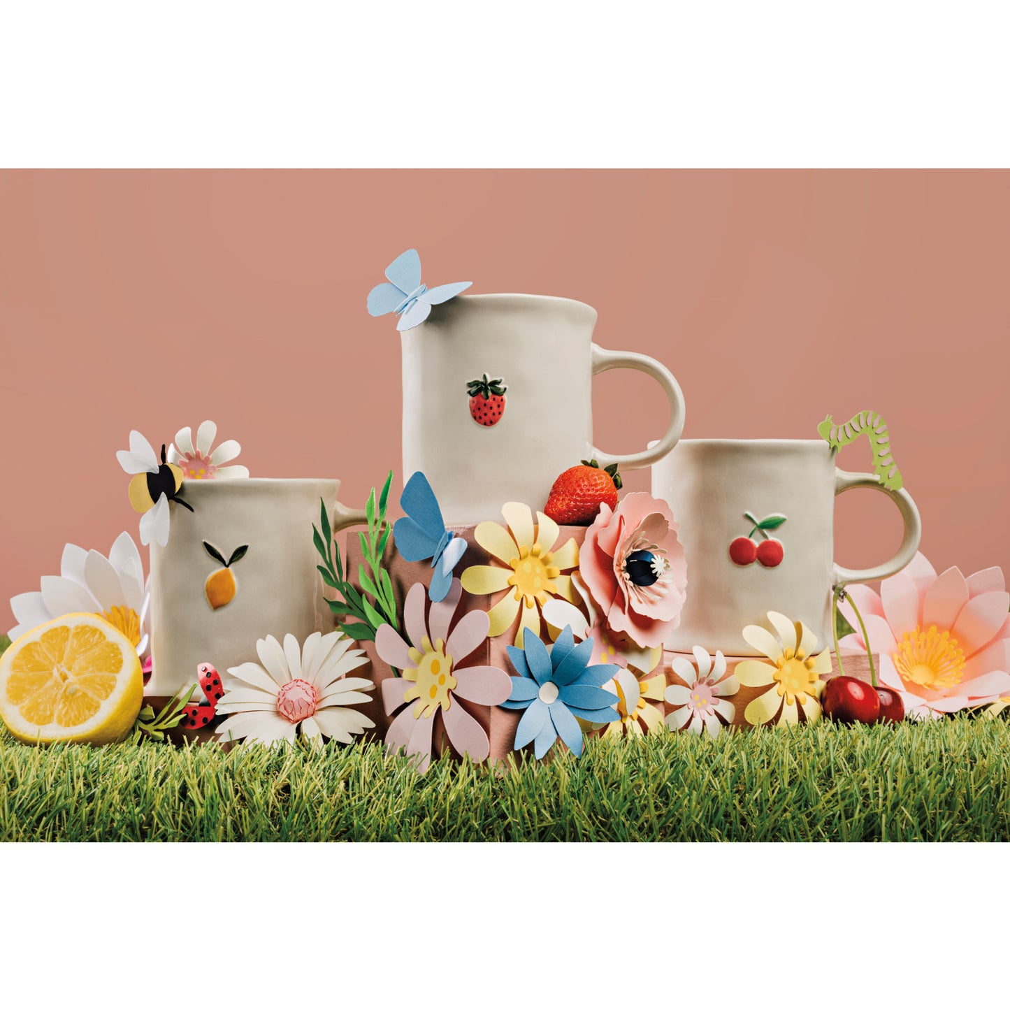 Cherry Embossed Mug