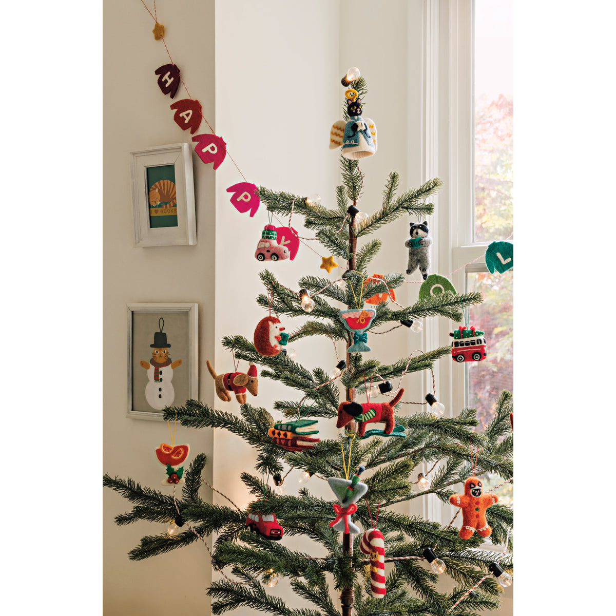 Book Club Felt Christmas Tree Ornaments