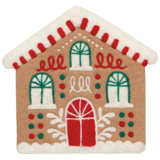 Gumdrop Lane Christmas Felted Wool Trivet