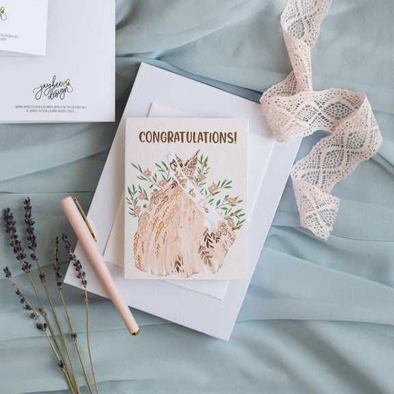 Congratulations! Bride To Be! Greeting Card