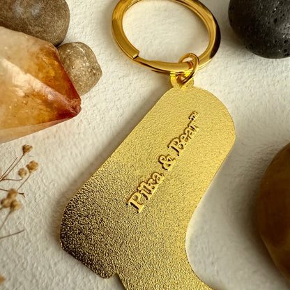 What Would Dolly Do? Cowboy Boot Enamel Keychain