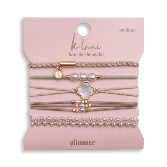 Glimmer Hair Tie + Bracelets