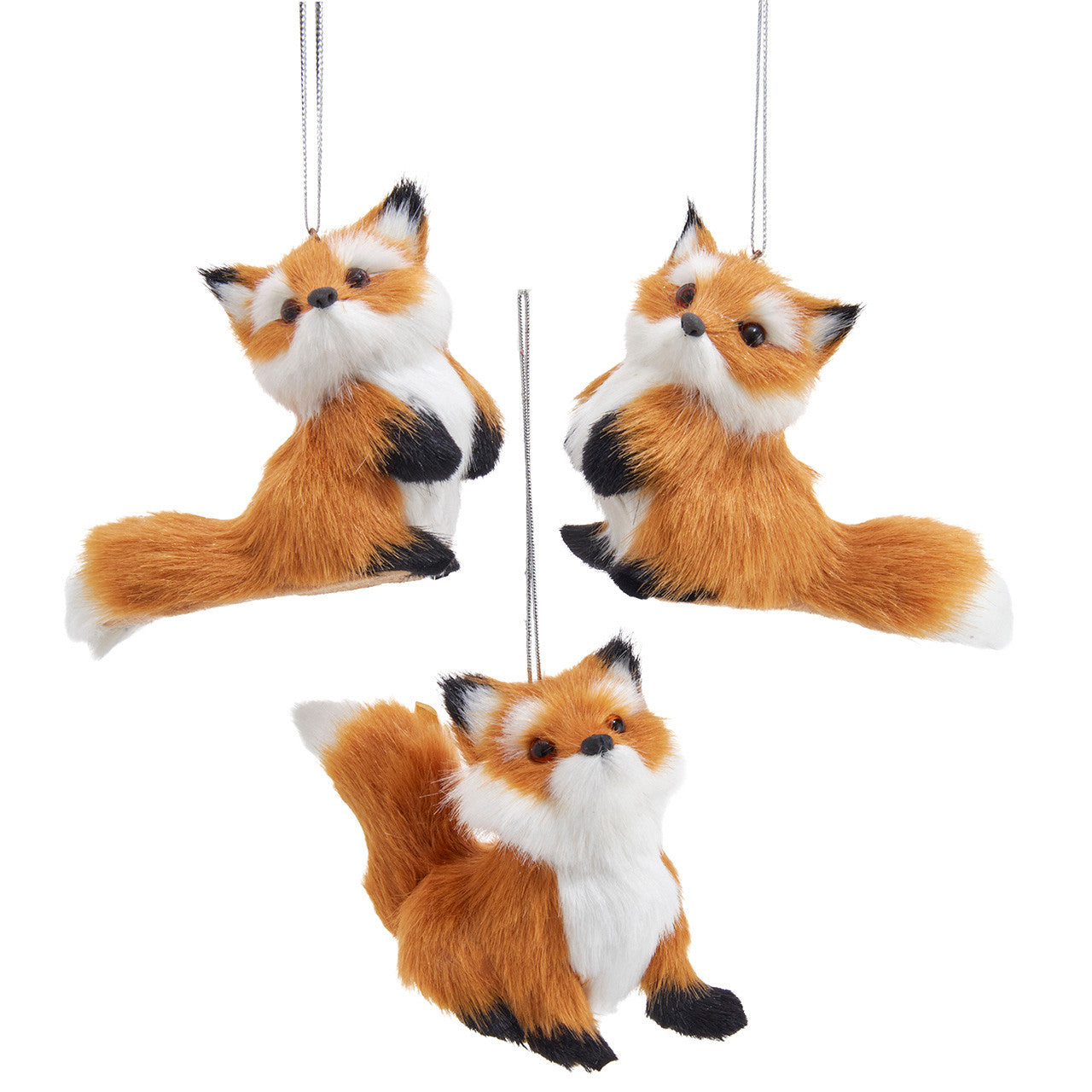Furry Fox Christmas Ornament