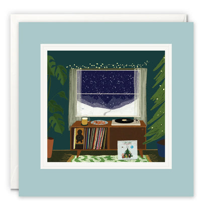 Christmas Records Greeting Card