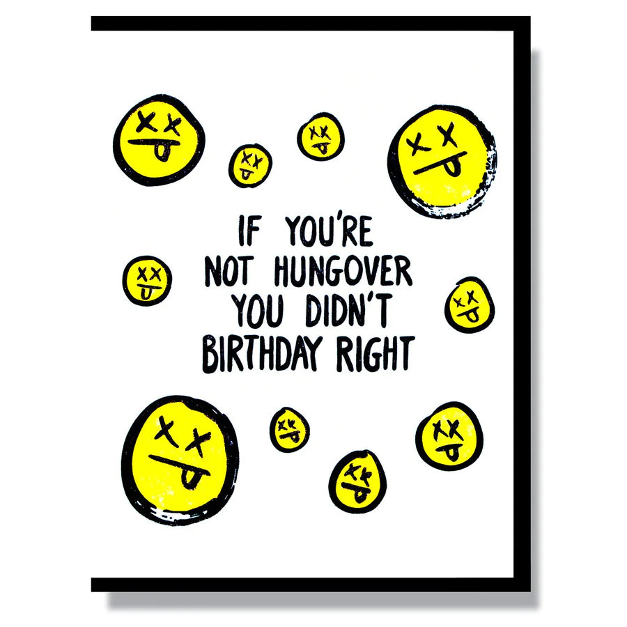 Birthday Hangover Card