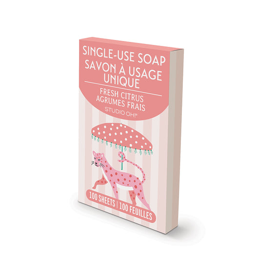 Leopard On Parade Single-Use Soap Sheet