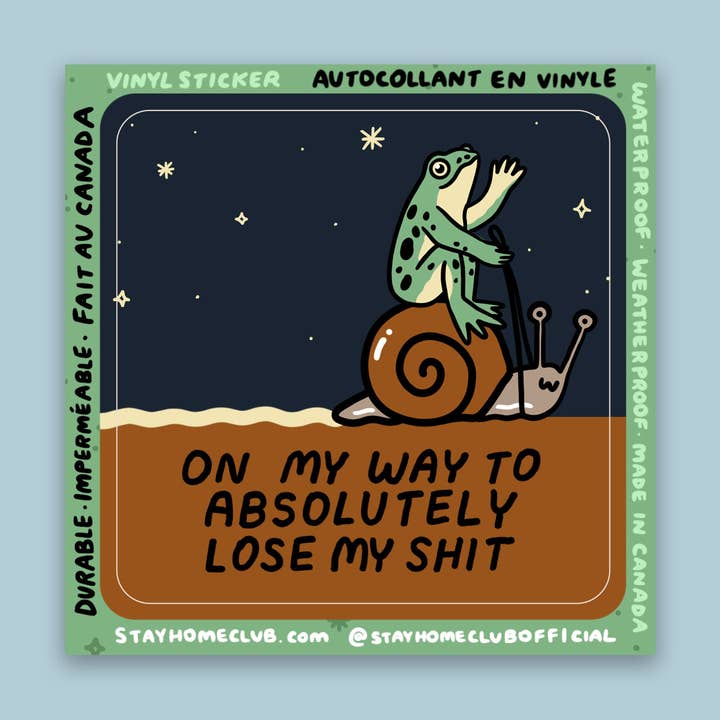S19 Lose My Shit Waterproof Vinyl Sticker
