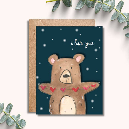 Love You Bear Greeting Card