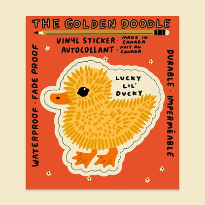 S37 Lucky Lil Ducky Waterproof Vinyl Sticker