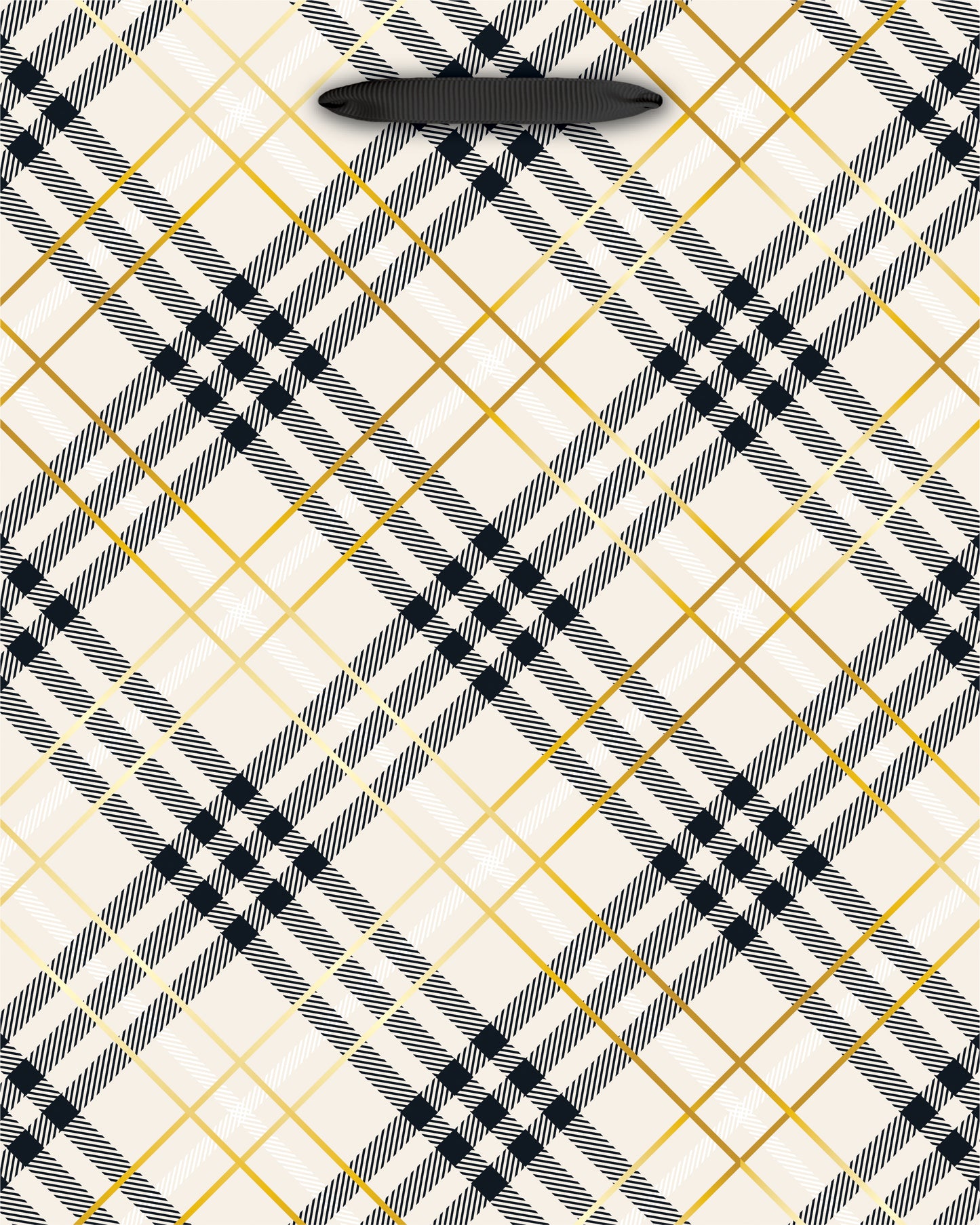 Luxe Lodge-Plaid Medium Gift Bag