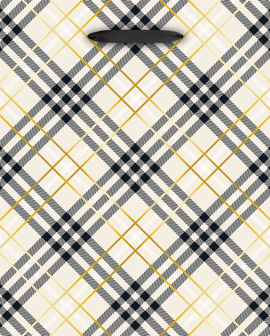 Luxe Lodge-Plaid Small Gift Bag