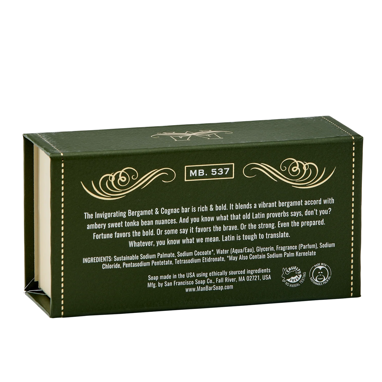 Man Bar Invigorating Bergamot Cognac Soap