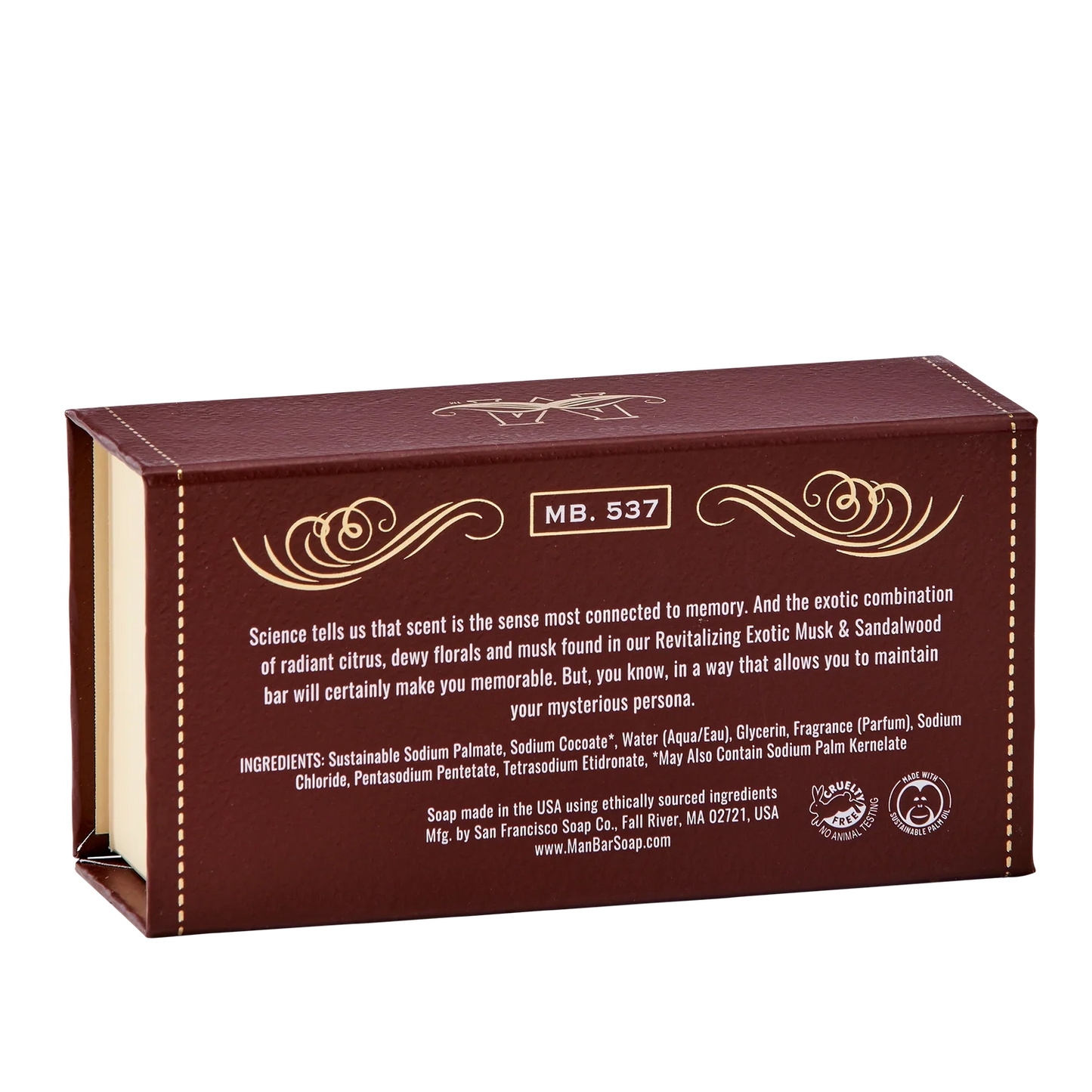 Man Bar Revitalizing Exotic Musk & Sandalwood Soap
