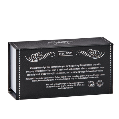 Man Bar Moisturizing Midnight Amber Soap