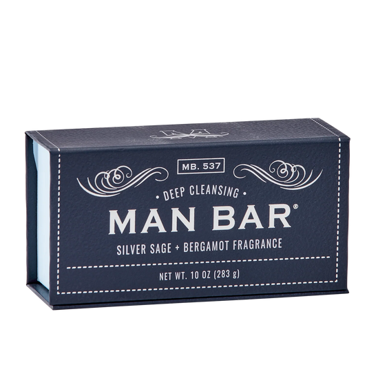 Man Bar Deep Cleansing Silver Sage & Bergamot Soap