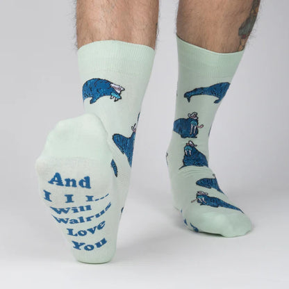 Men's Crew Socks And I Will Walrus Love You