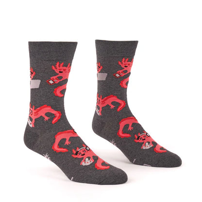 Men's Crew Socks Games-olotl