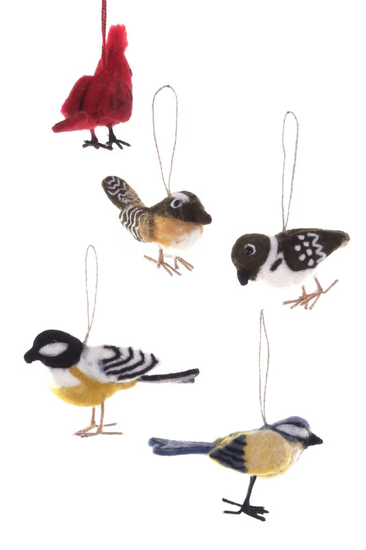 Felted Bird Ornament