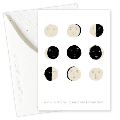 Many Moons Sprout Mini Greeting Card