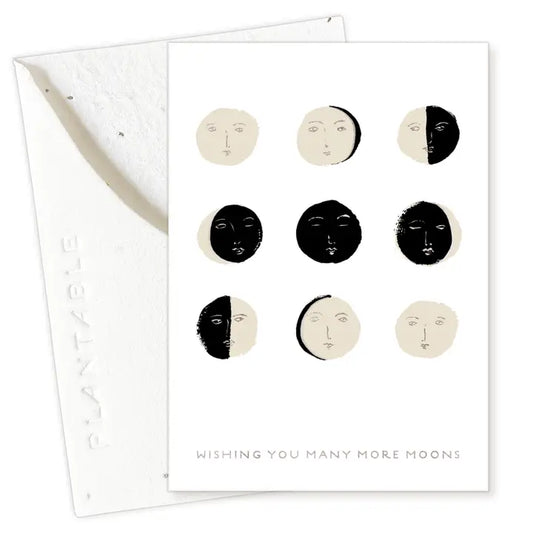Many Moons Sprout Mini Greeting Card