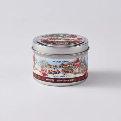 Maple Syrup Cottonwick Travel Tin Candle