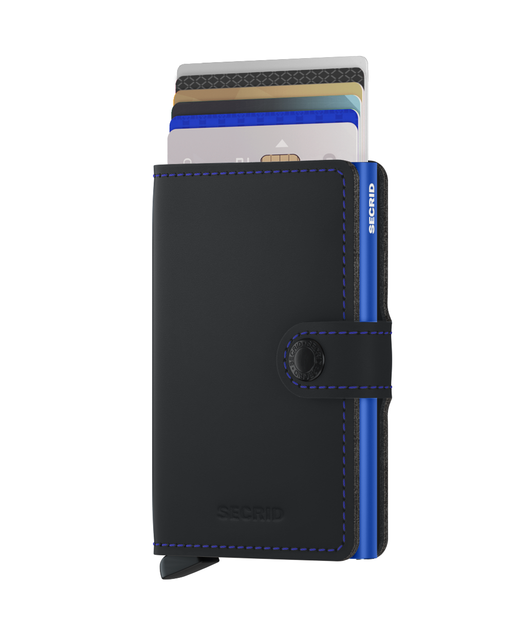 Miniwallet Matte Black & Blue