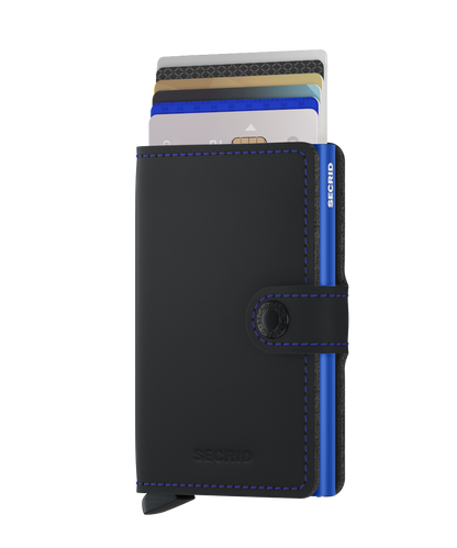 Miniwallet Matte Black & Blue