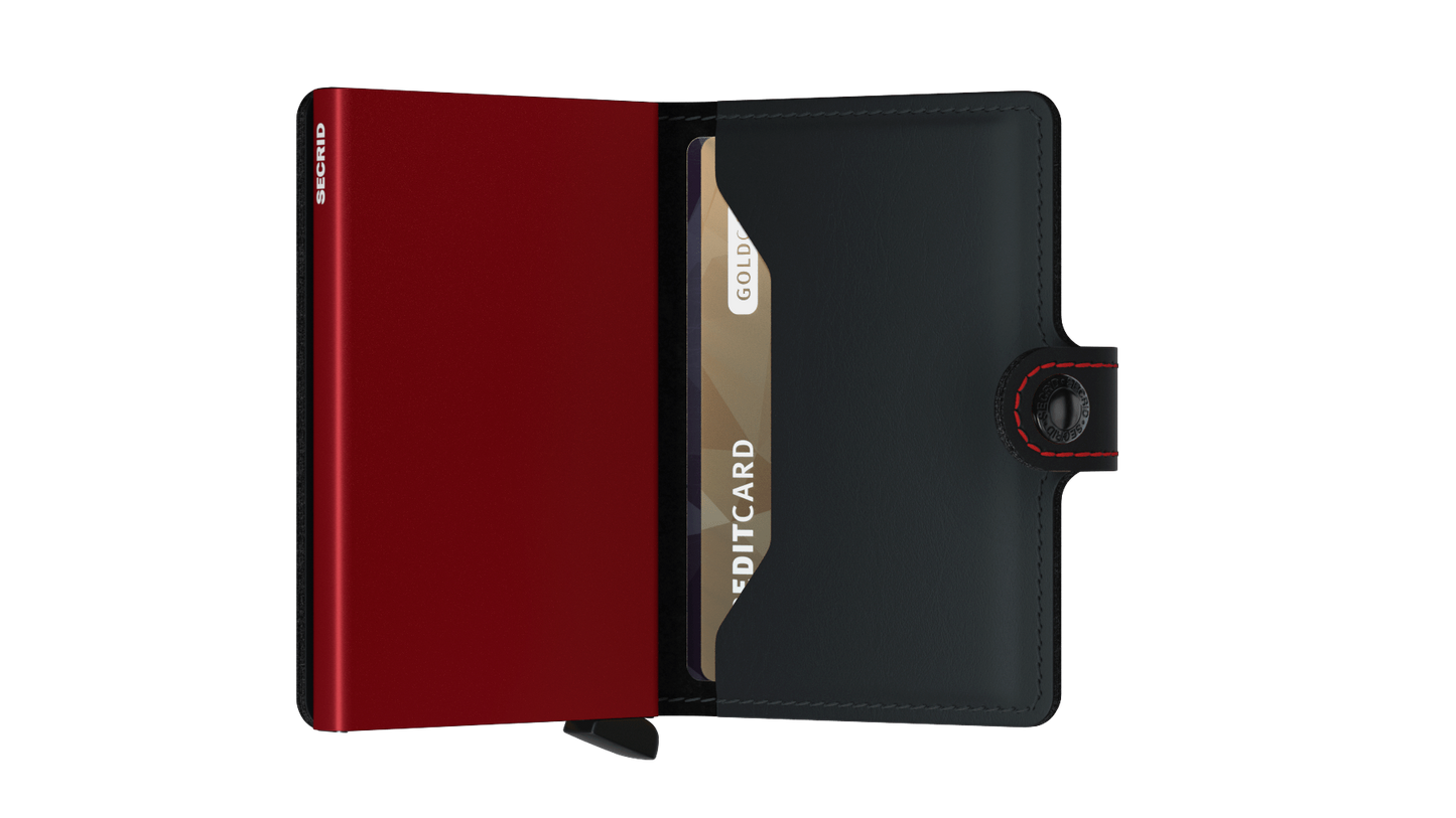 Miniwallet Matte Black & Red