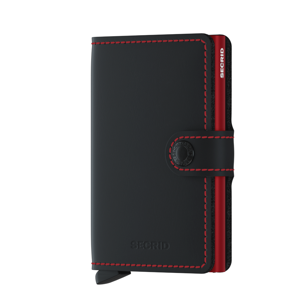 Miniwallet Matte Black & Red