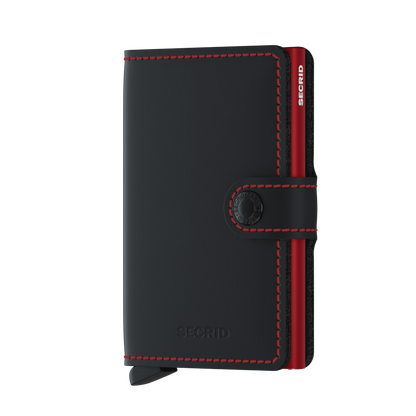 Miniwallet Matte Black & Red