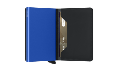 Slimwallet Matte Black & Blue