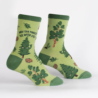 Women's Crew Socks May The Forest Be With You