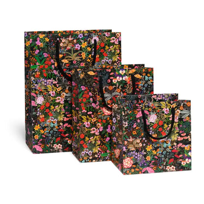 Meadow Black Medium Gift Bags