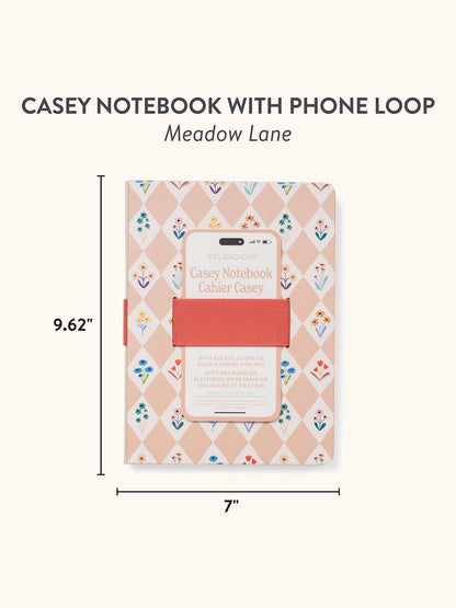 Meadow Lane Casey Notebook with Phone Loop