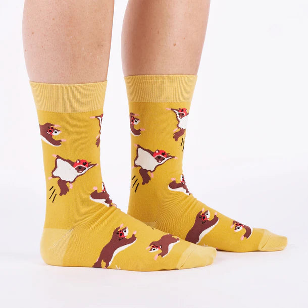 Men's Crew Socks Flying Squirrels