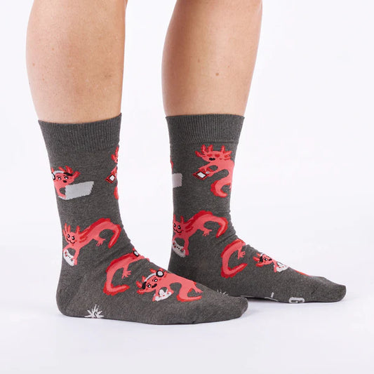 Men's Crew Socks Games-olotl