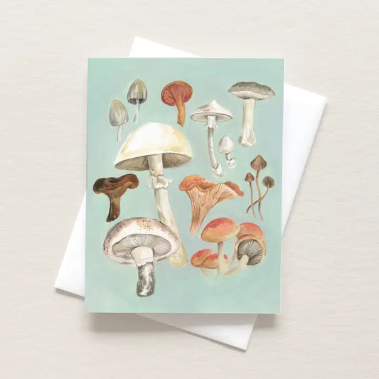 Mushroom Study Art Card