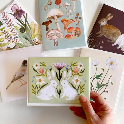 Mushroom Study Art Card